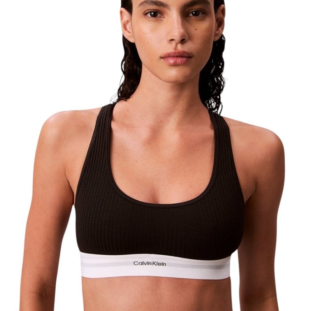 Calvin Klein Women's Lightly Lined Bralette QF8018 Black XL NWT
